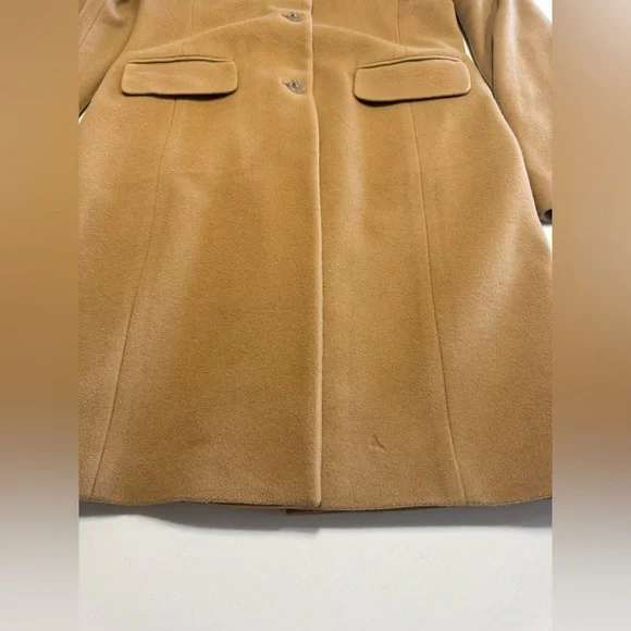 J Crew Women’s Top Coat Cashmere & Wool Camel Color - Picture 6 of 11